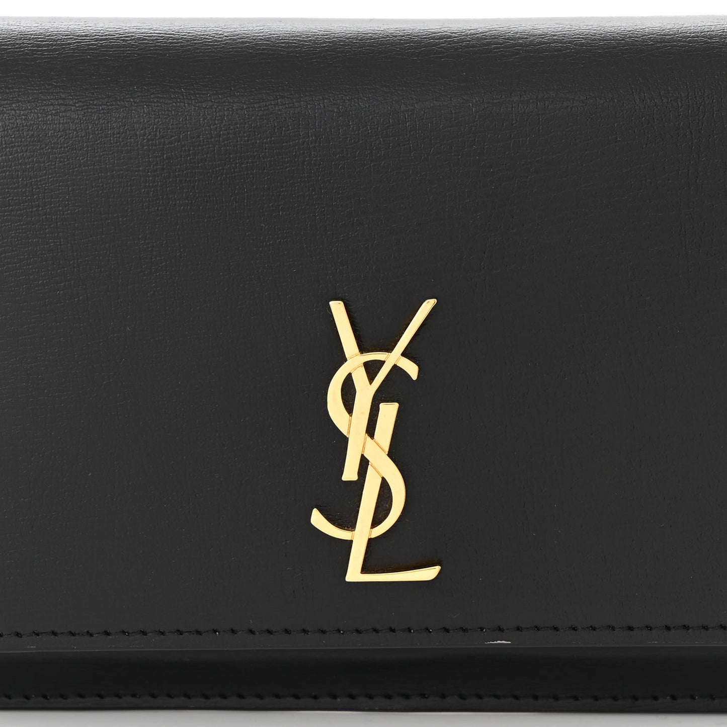 Smooth Calfskin Monogram Phone Holder Crossbody Black