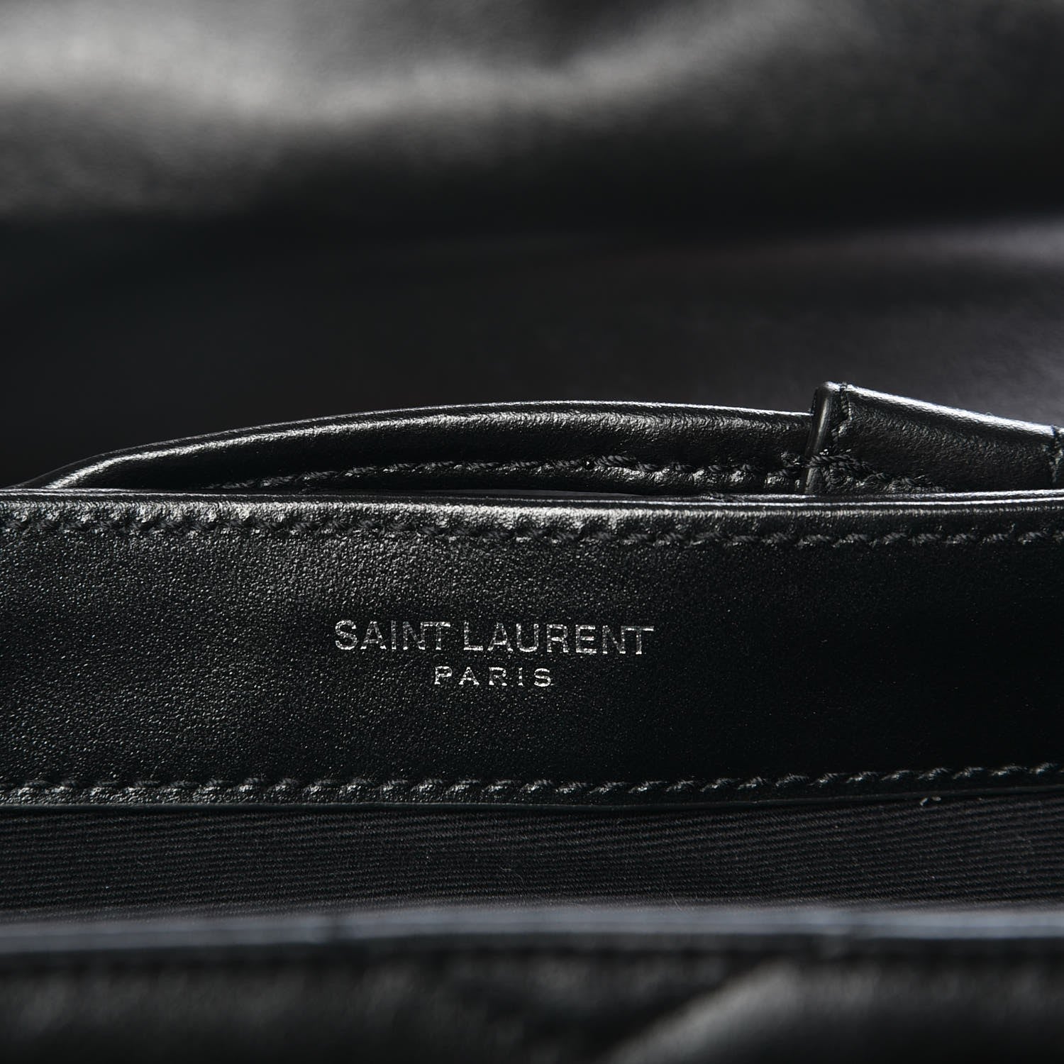 Saint Laurent Calfskin Y Quilted Monogram Small Loulou Backpack Black 6 of 8
