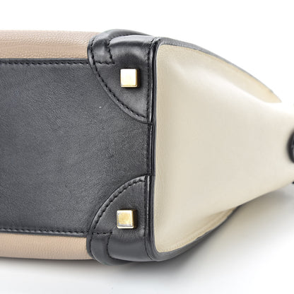 Celine Smooth Calfskin Micro Tri-Color Luggage Black 11 of 15