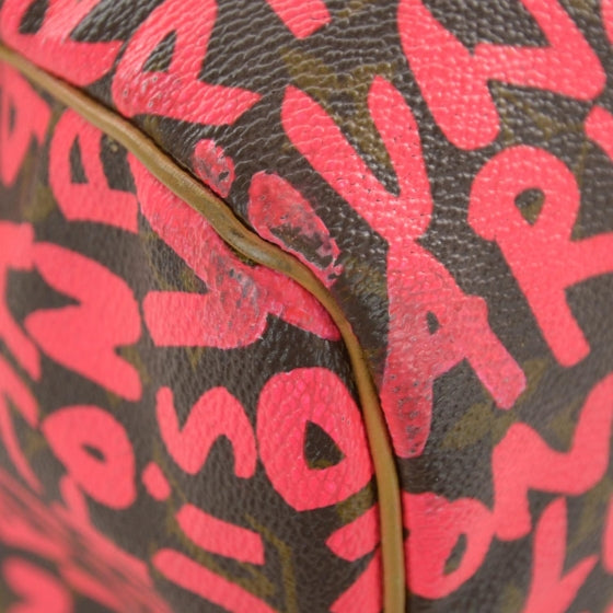 Monogram Graffiti Speedy 30 Fuchsia