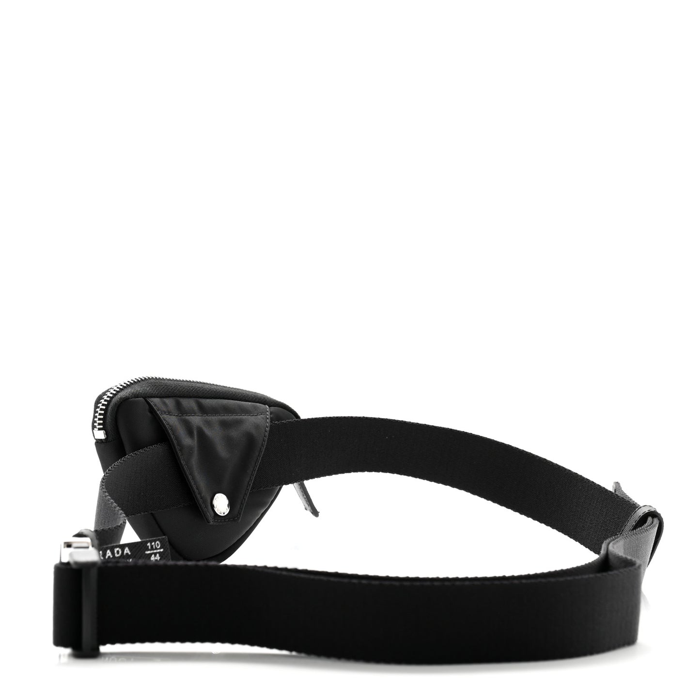 Re-Nylon Belt With Triangle Pouch 110 44 Black