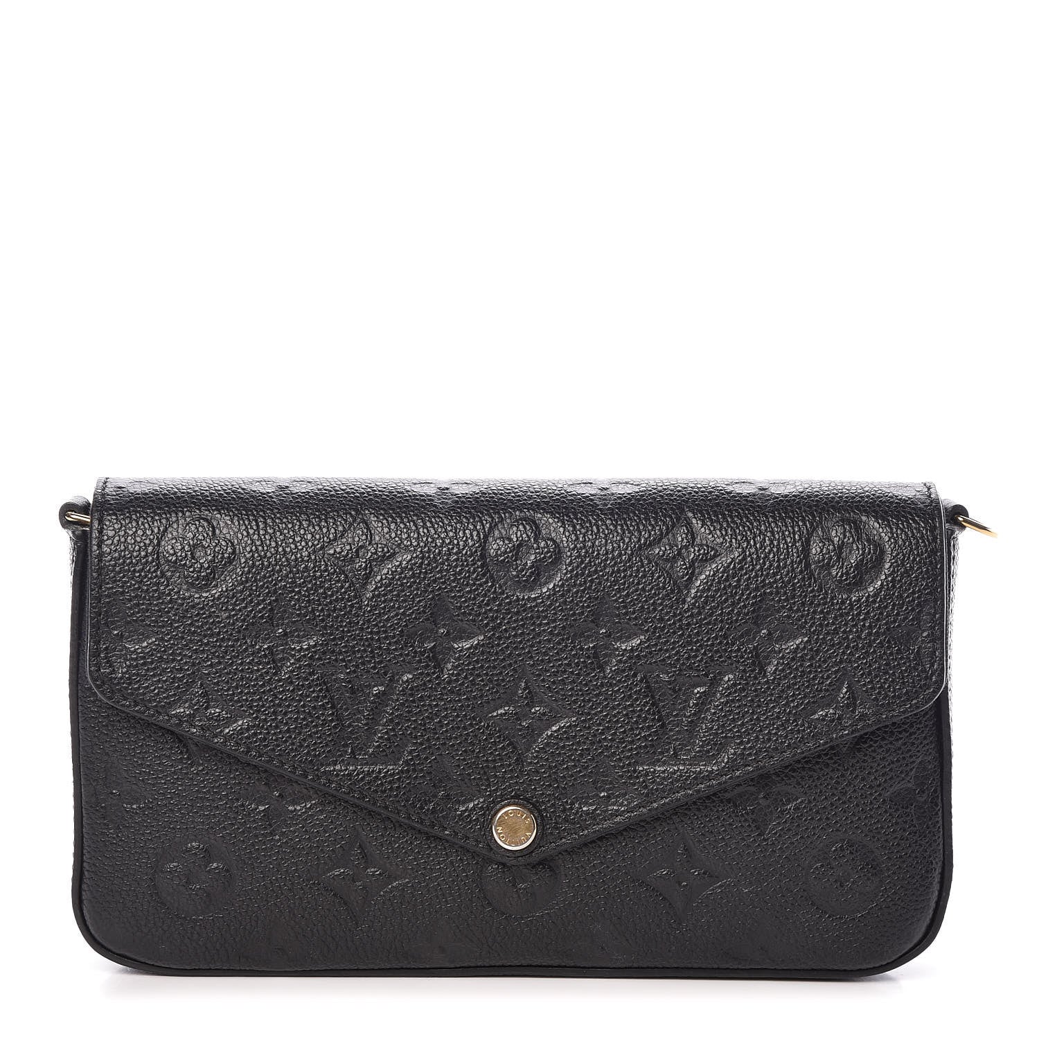 Louis Vuitton Empreinte Pochette Felicie Chain Wallet Black 1 of 9
