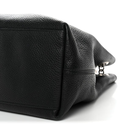 Gucci Pebbled Calfskin Studded Medium Soho Chain Shoulder Bag Black 10 of 13