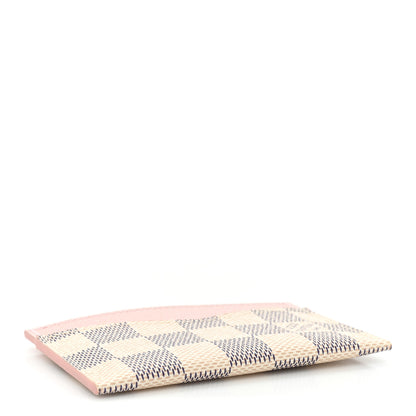 Louis Vuitton Damier Azur Daily Card Holder Rose Ballerine 4 of 8