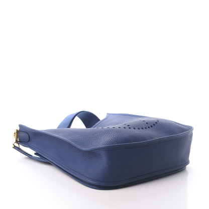 Hermes Taurillon Clemence Evelyne III GM Deep Blue 4 of 9