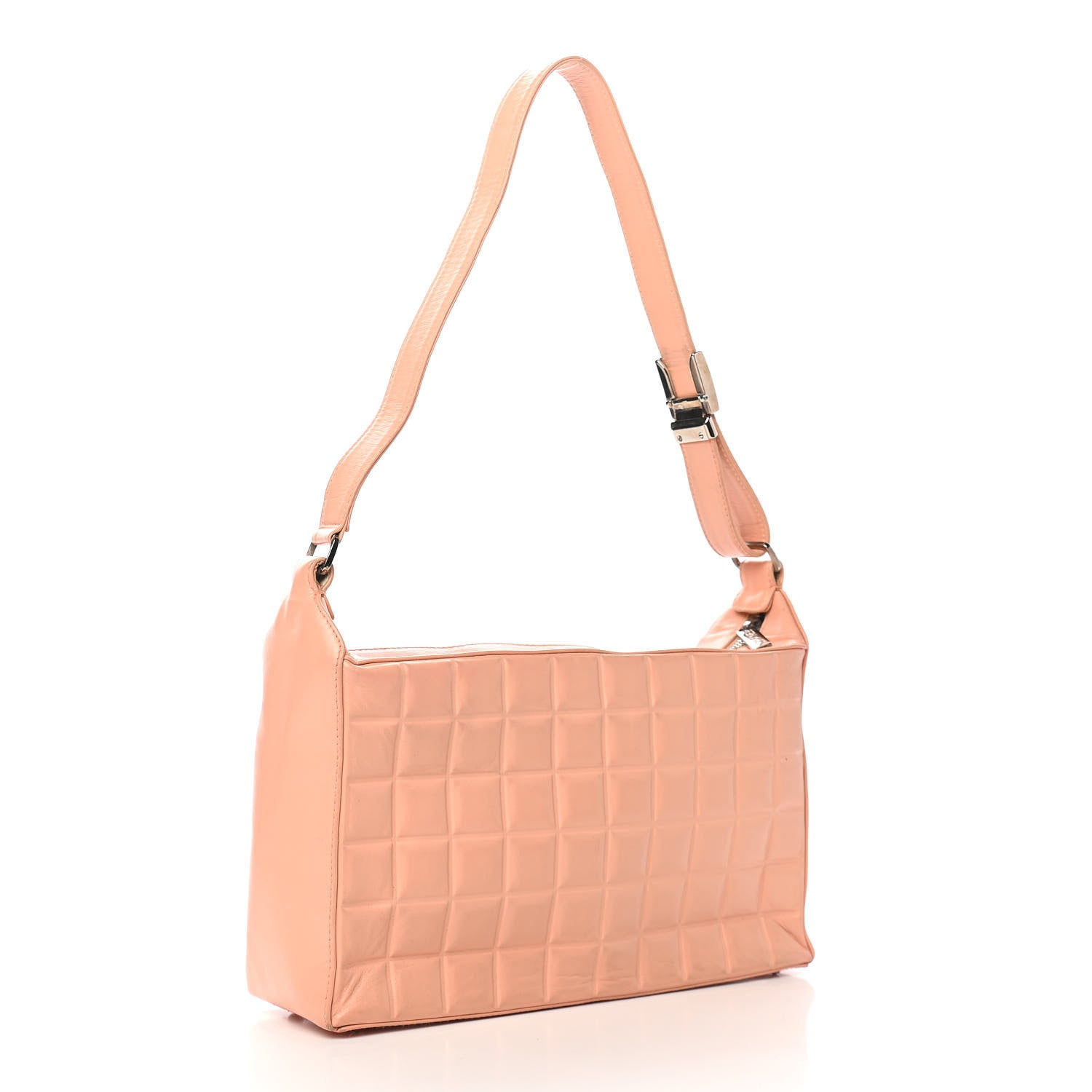 Chanel Lambskin Quilted Chocolate Bar Shoulder Bag Light Pink 2 of 14