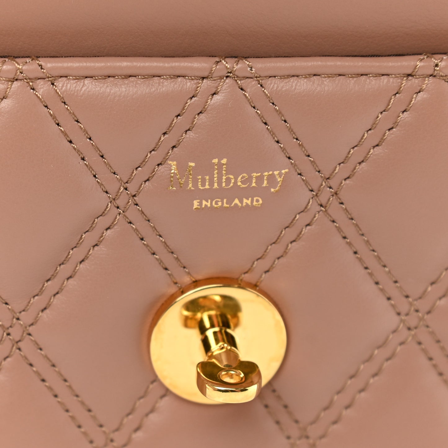 Smooth Calfskin Quilted Small Darley Shoulder Bag Dark Blush