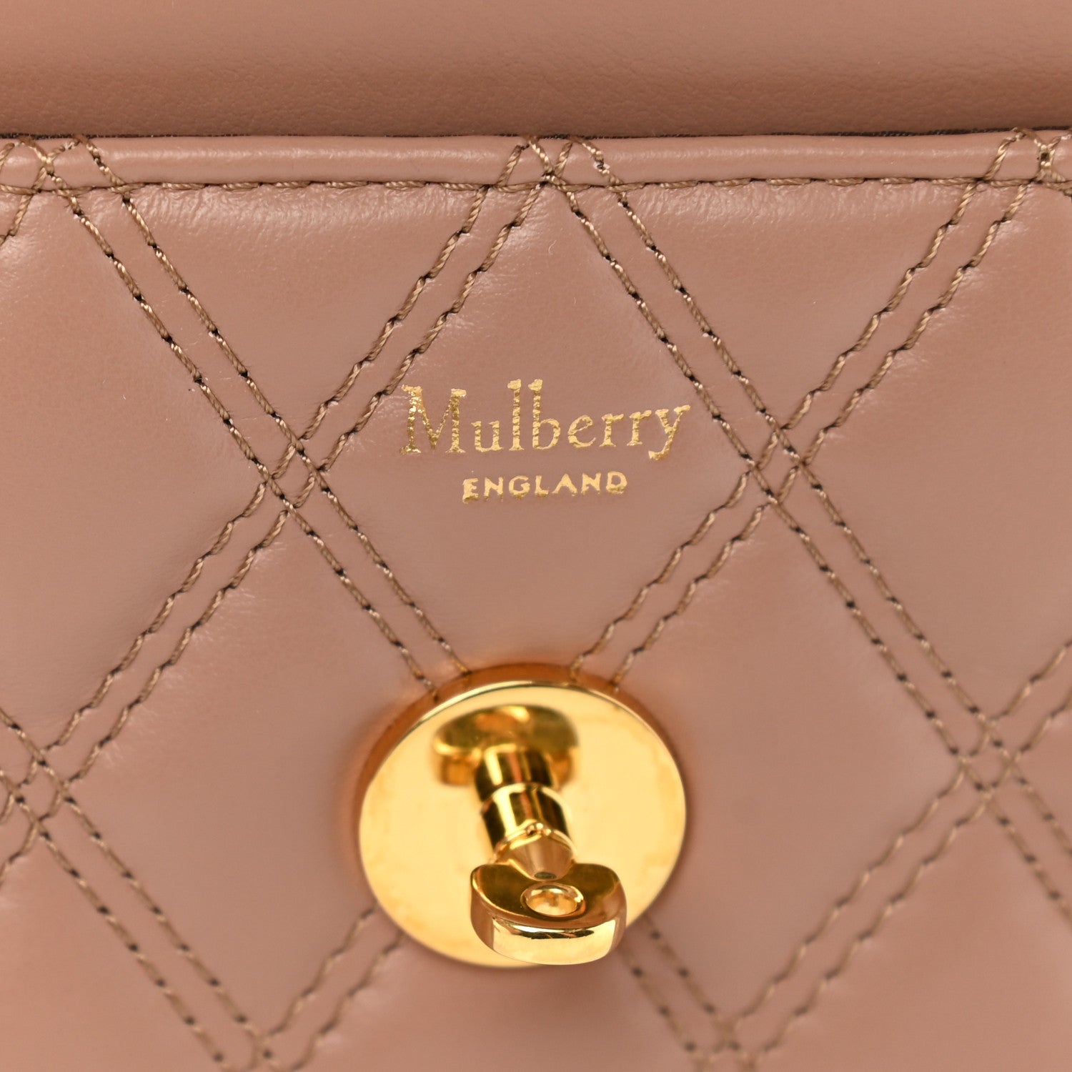 Mulberry Smooth Calfskin Quilted Small Darley Shoulder Bag Dark Blush 6 of 9