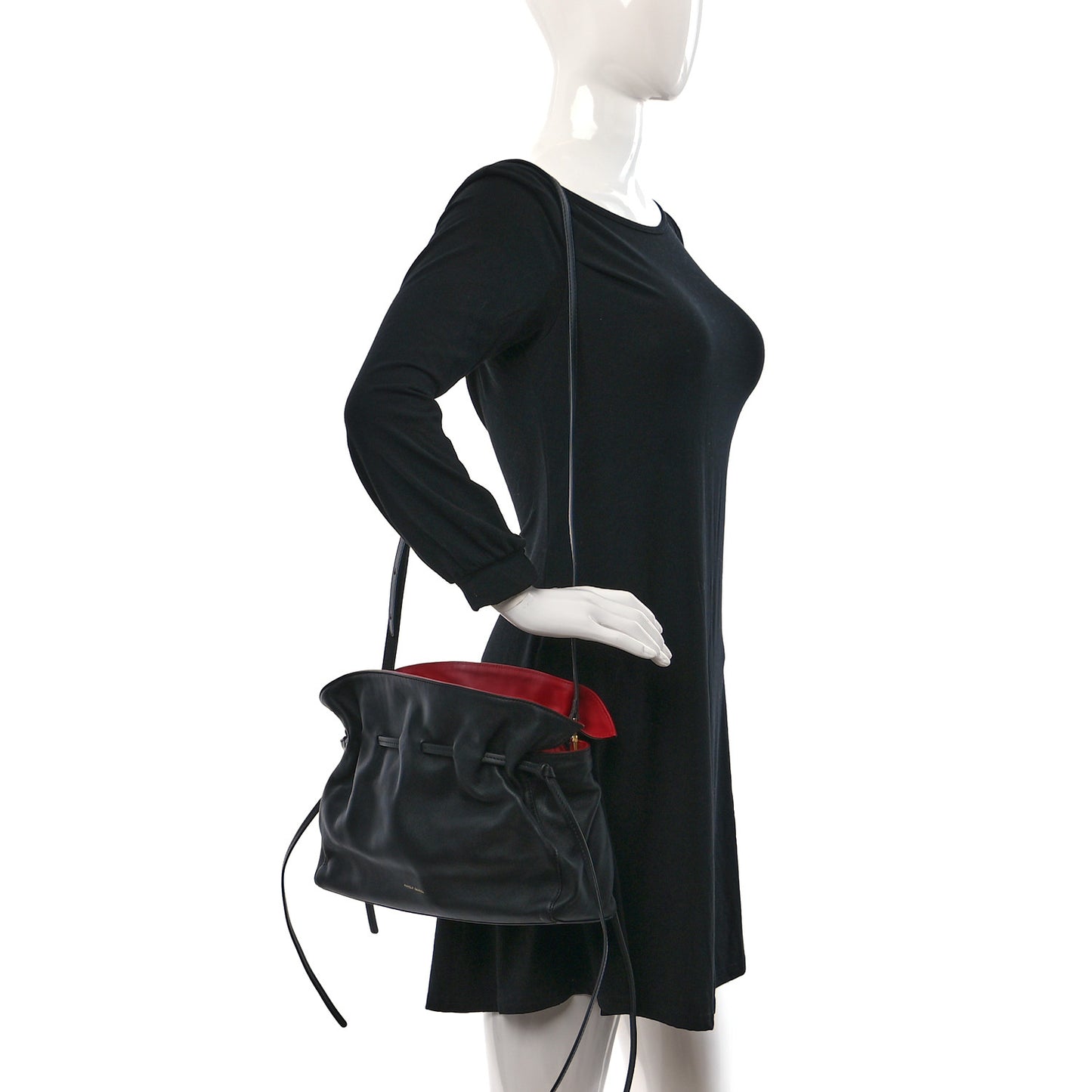 Lambskin Mini Protea Bag Black Flamma