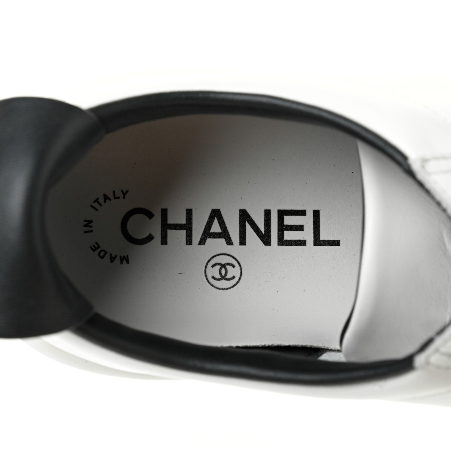 Chanel Calfskin CC Womens Sneakers 40 White 6 of 7