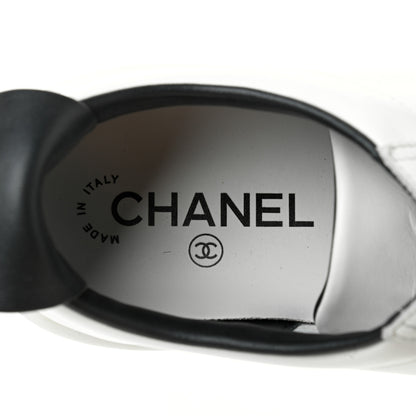 Chanel Calfskin CC Womens Sneakers 40 White 6 of 7