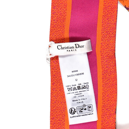 Christian Dior Silk Toile De Jouy Voyage Mitzah Scarf Orange 3 of 3