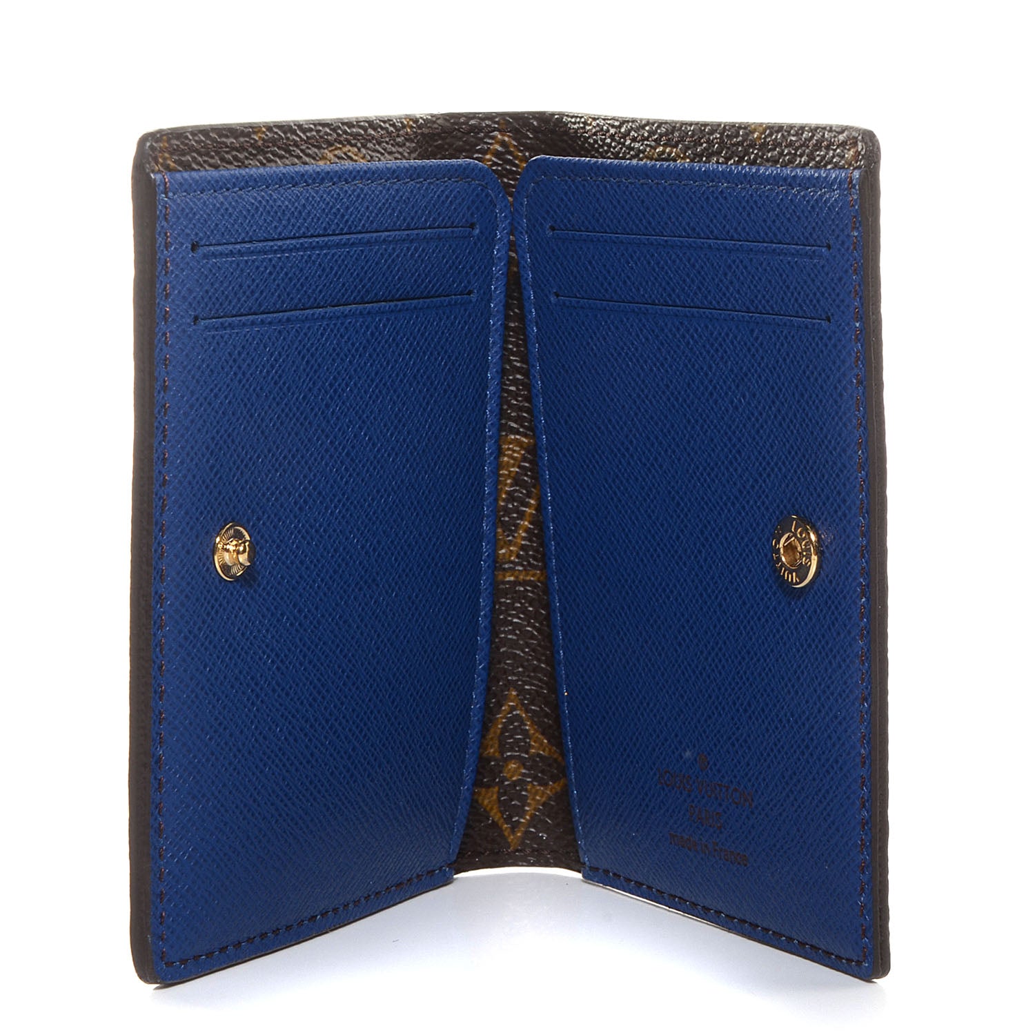 Louis Vuitton Monogram Compact Marie Wallet Blue 5 of 7