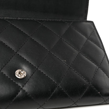 Chanel Calfskin Quilted Cambon Long Double Wallet Black 9 of 10