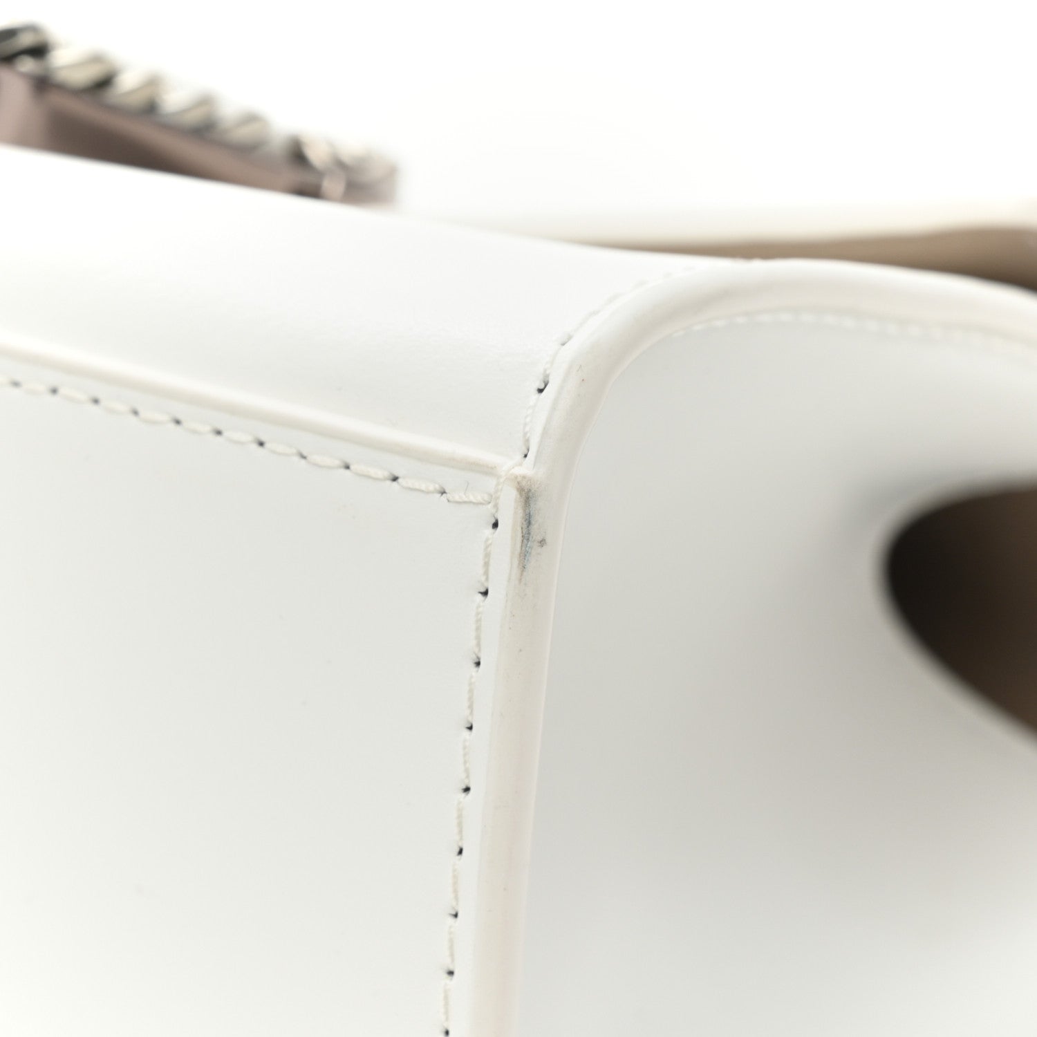 Marc Jacobs Calfskin Mini Saint Marc Top Handle White 11 of 11