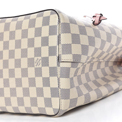 Louis Vuitton Damier Azur Neonoe MM Eau De Rose 8 of 11