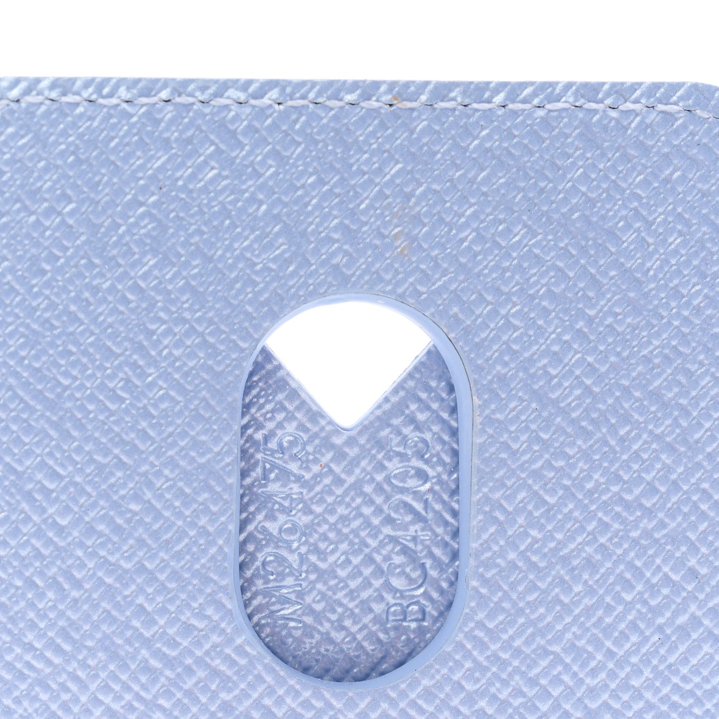 Monogram Magnet Vivienne Card Holder Blue Frost