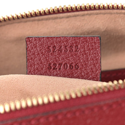 Gucci GG Supreme Monogram Flora Web Medium Ophidia Boston Red 7 of 9