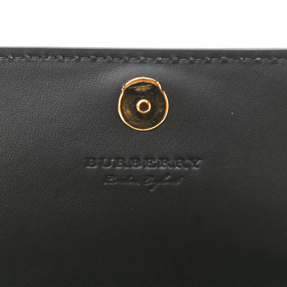 Burberry Derby Calfskin House Check Wallet On Chain Black 6 of 10