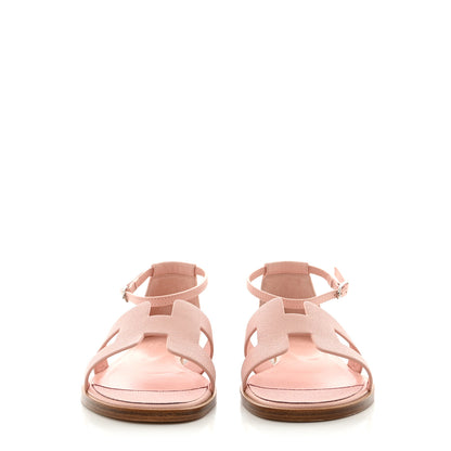 Hermes Epsom Santorini Sandals 39 Rose Porcelaine 2 of 8