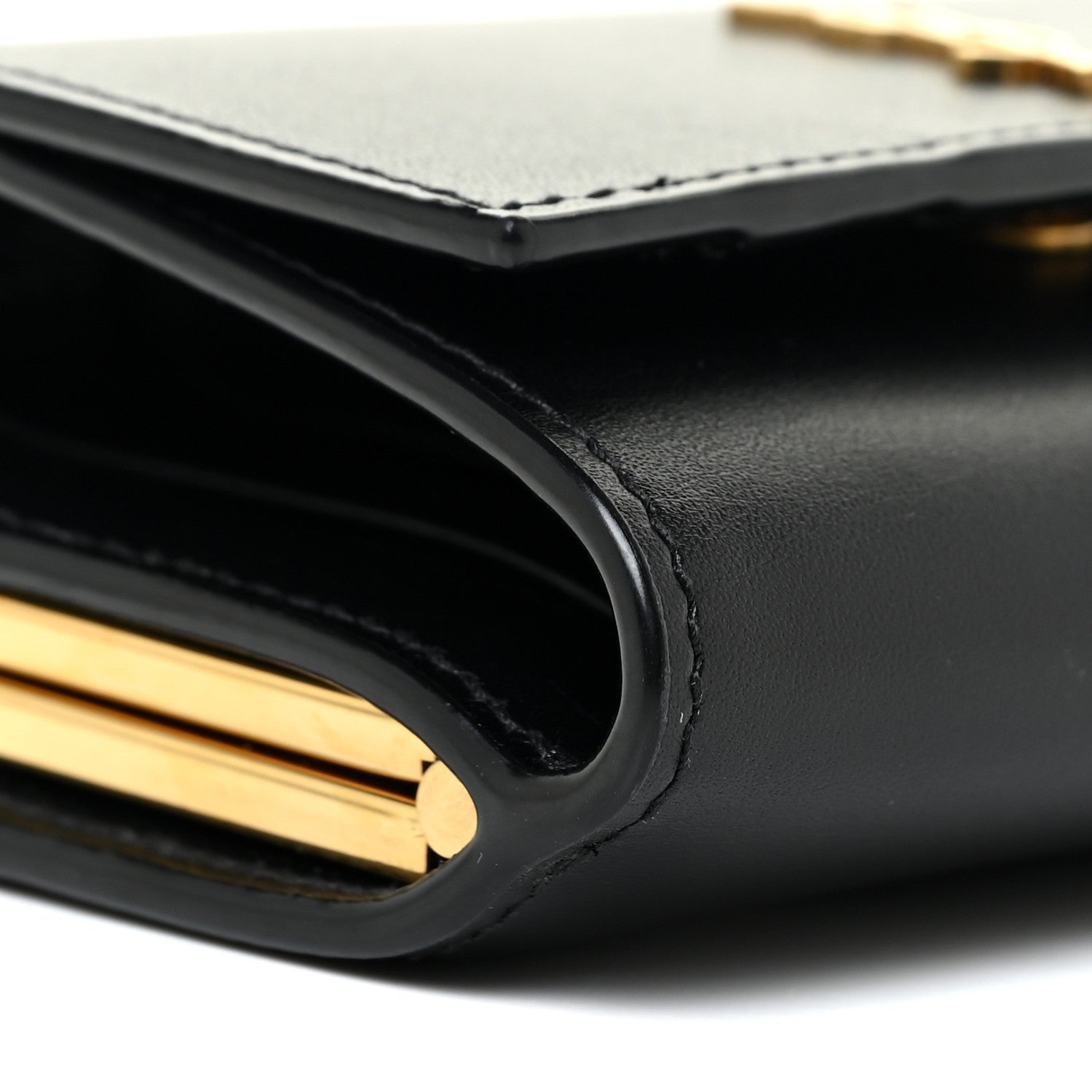 Saint Laurent Smooth Calfskin Monogram Rider Belt Bag Black 9 of 11