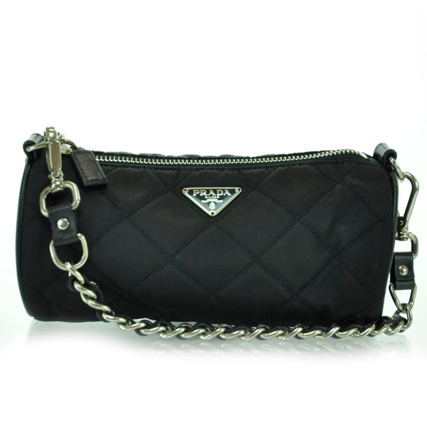 Prada Tessuto Nylon Quilted Handbag Nero Black 1 of 9