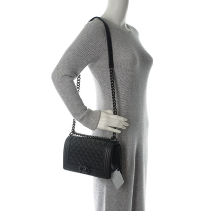 Chanel Caviar Quilted Medium Boy Flap So Black 2 of 7