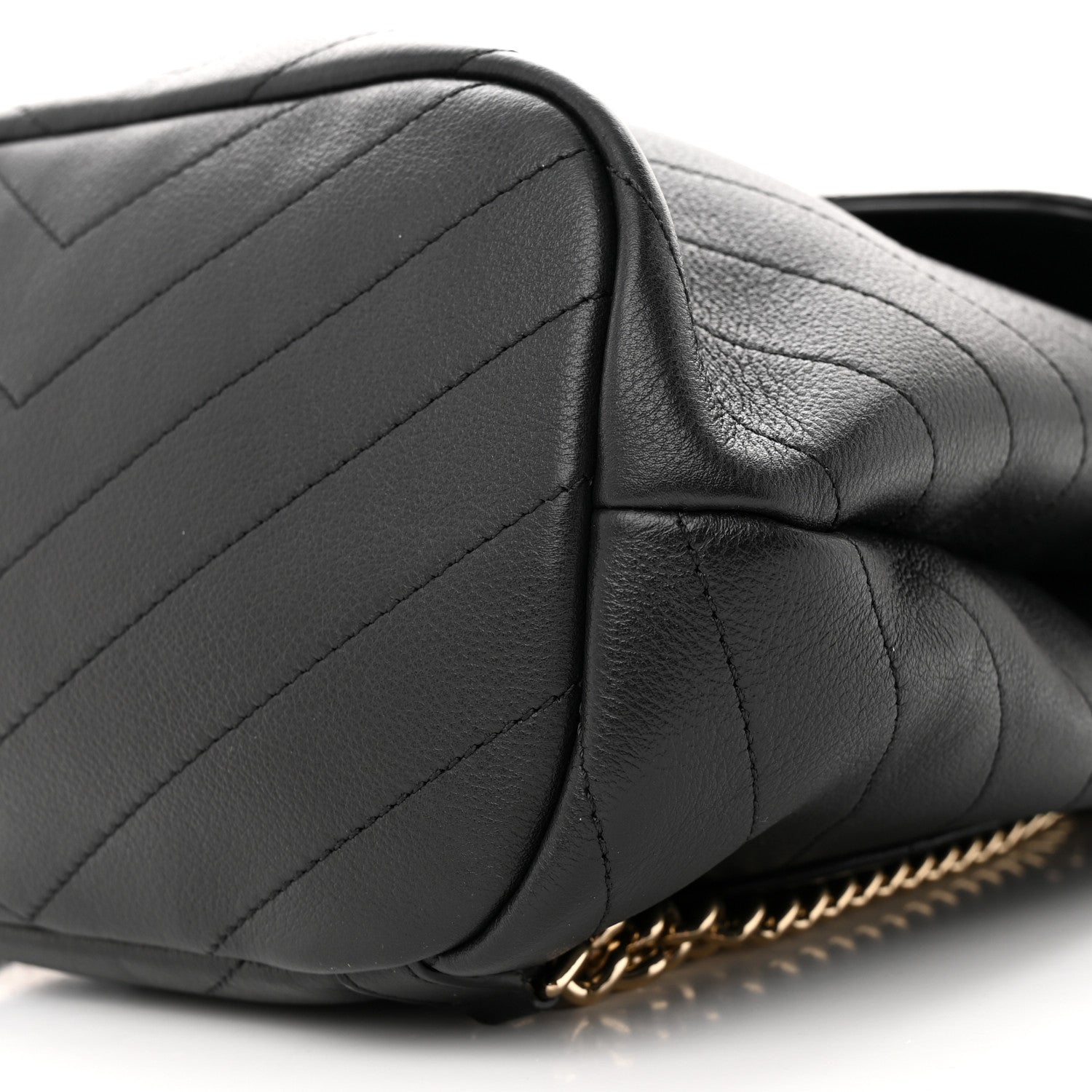 Chanel Grained Calfskin Chevron Stitched Backpack Black 10 of 10