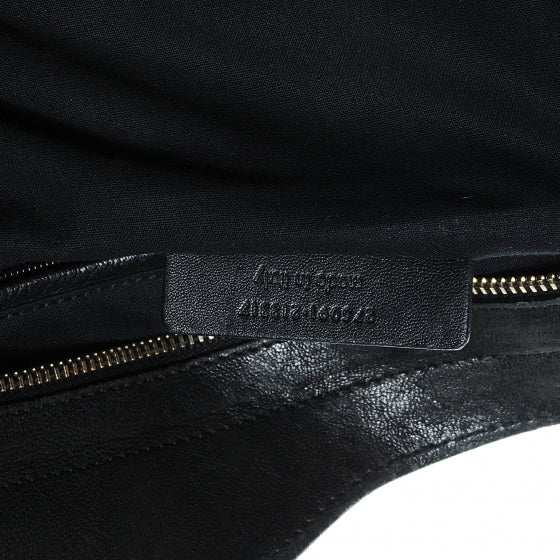 Saint Laurent Leather Large Cabas Chyc Black 6 of 7