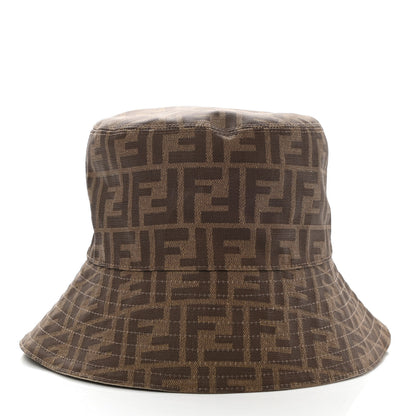 Fendi Technical Fabric FF Reversible Bucket Hat S Tobacco Beige 3 of 15