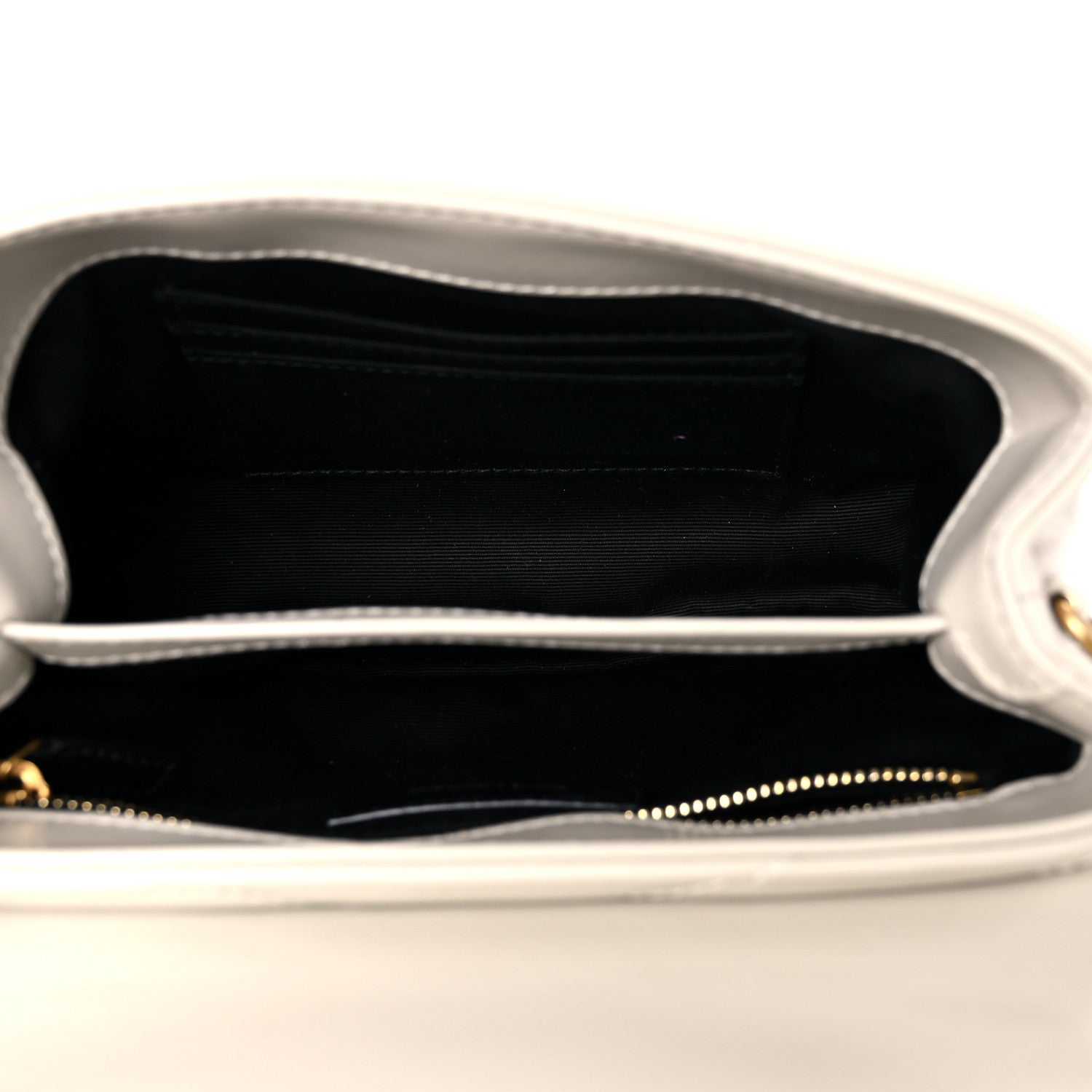 Saint Laurent Calfskin Y Quilted Monogram Toy Loulou Crossbody Bag Ivory 5 of 13