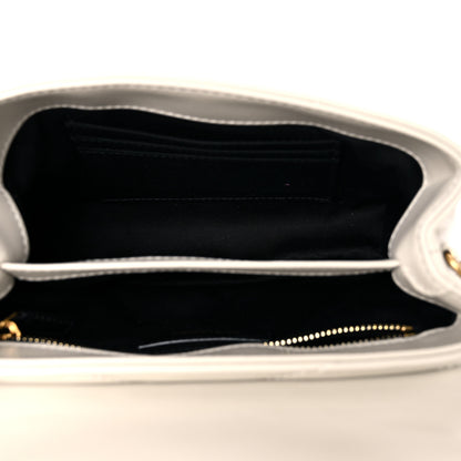 Saint Laurent Calfskin Y Quilted Monogram Toy Loulou Crossbody Bag Ivory 5 of 13