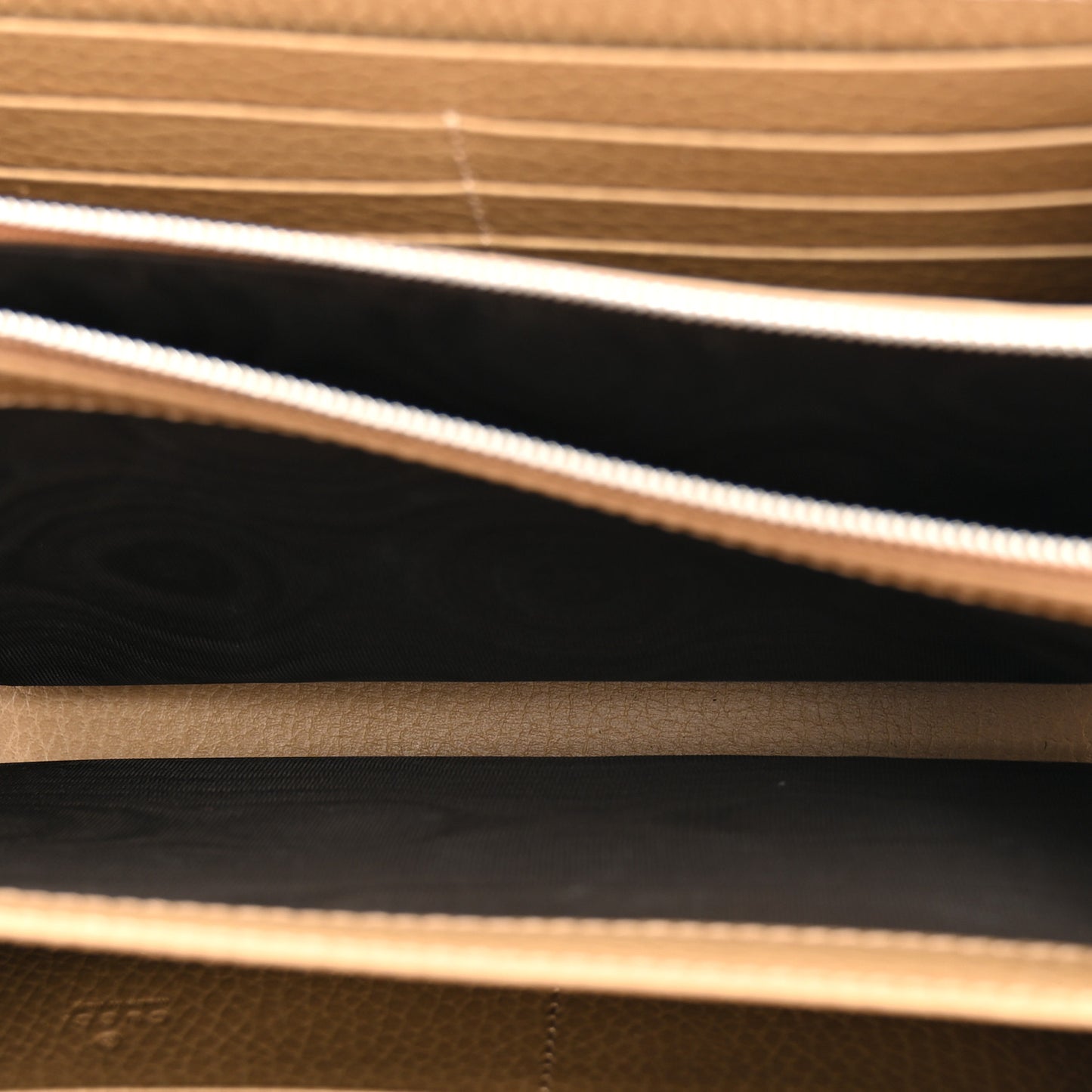 Dollar Calfskin Crystal Mini Dionysus Chain Wallet Natural Tan Black Diamond