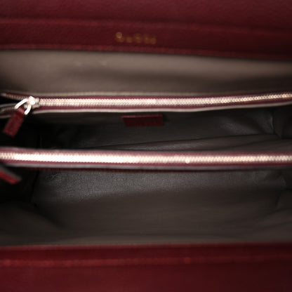Gucci Grainy Calfskin Medium Zumi Top Handle Bag Vintage Bordeaux 5 of 12
