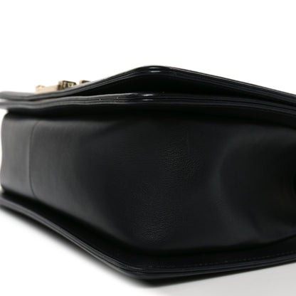 Chanel Lambskin Quilted Medium Boy Flap Black 10 of 10