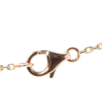 Van Cleef & Arpels 18K Rose Gold Diamond Grey Mother of Pearl Vintage Alhambra Pendant Necklace 5 of 9