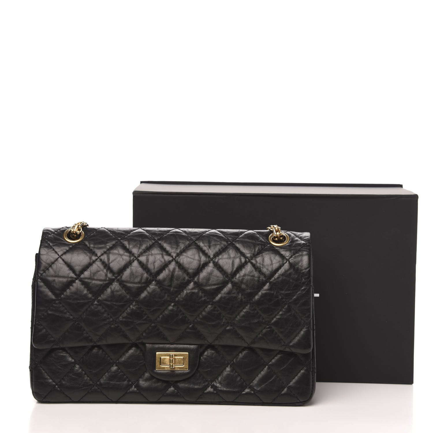Chanel Aged Calfskin Quilted 2.55 Reissue 226 Flap Black 12 of 12