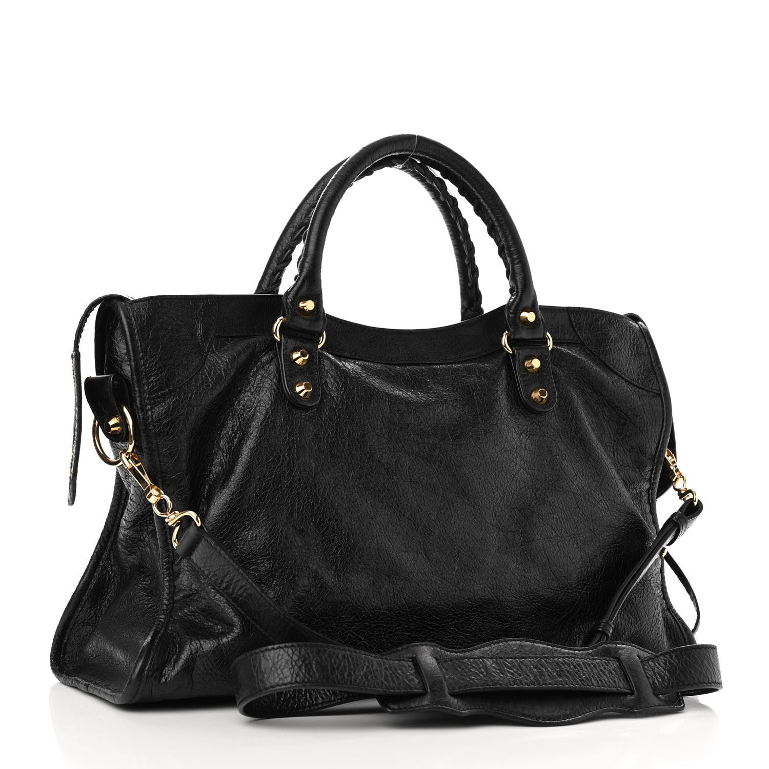 Balenciaga Agneau Classic Gold Hardware City Black 2 of 10