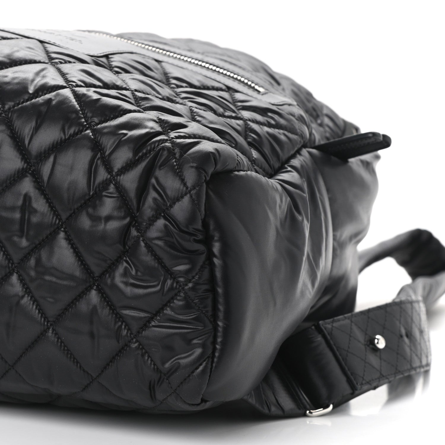 Chanel Nylon Quilted Coco Cocoon Backpack Black 9 of 9