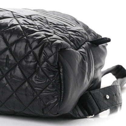 Chanel Nylon Quilted Coco Cocoon Backpack Black 9 of 9