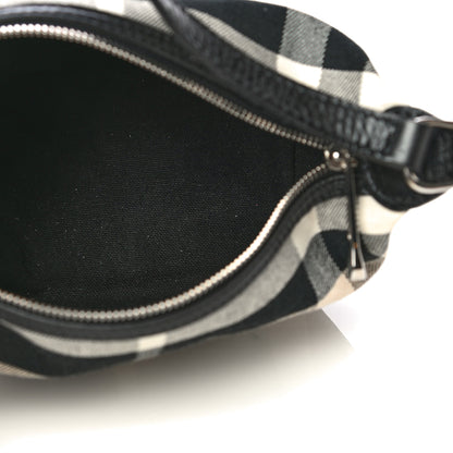 Burberry Canvas Mega Check Pochette Grey Black 3 of 12