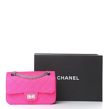 Chanel Goatskin Quilted 2.55 Reissue Mini Flap Fluorescent Pink 12 of 12
