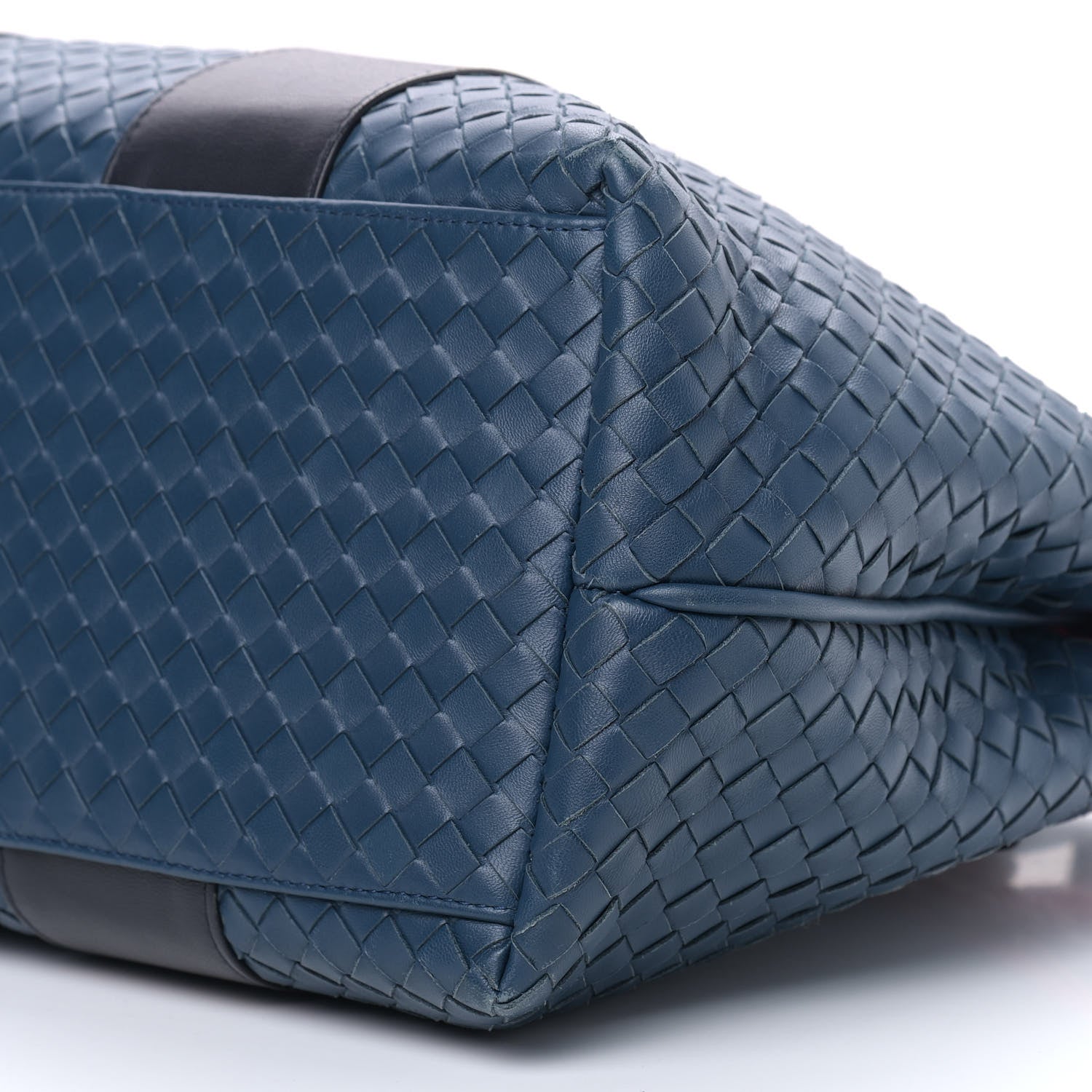 Bottega Veneta Nappa Intrecciato Stripe Tote Denim 10 of 10