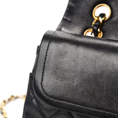Chanel Lambskin Quilted Medium Double Flap Black 8 of 14