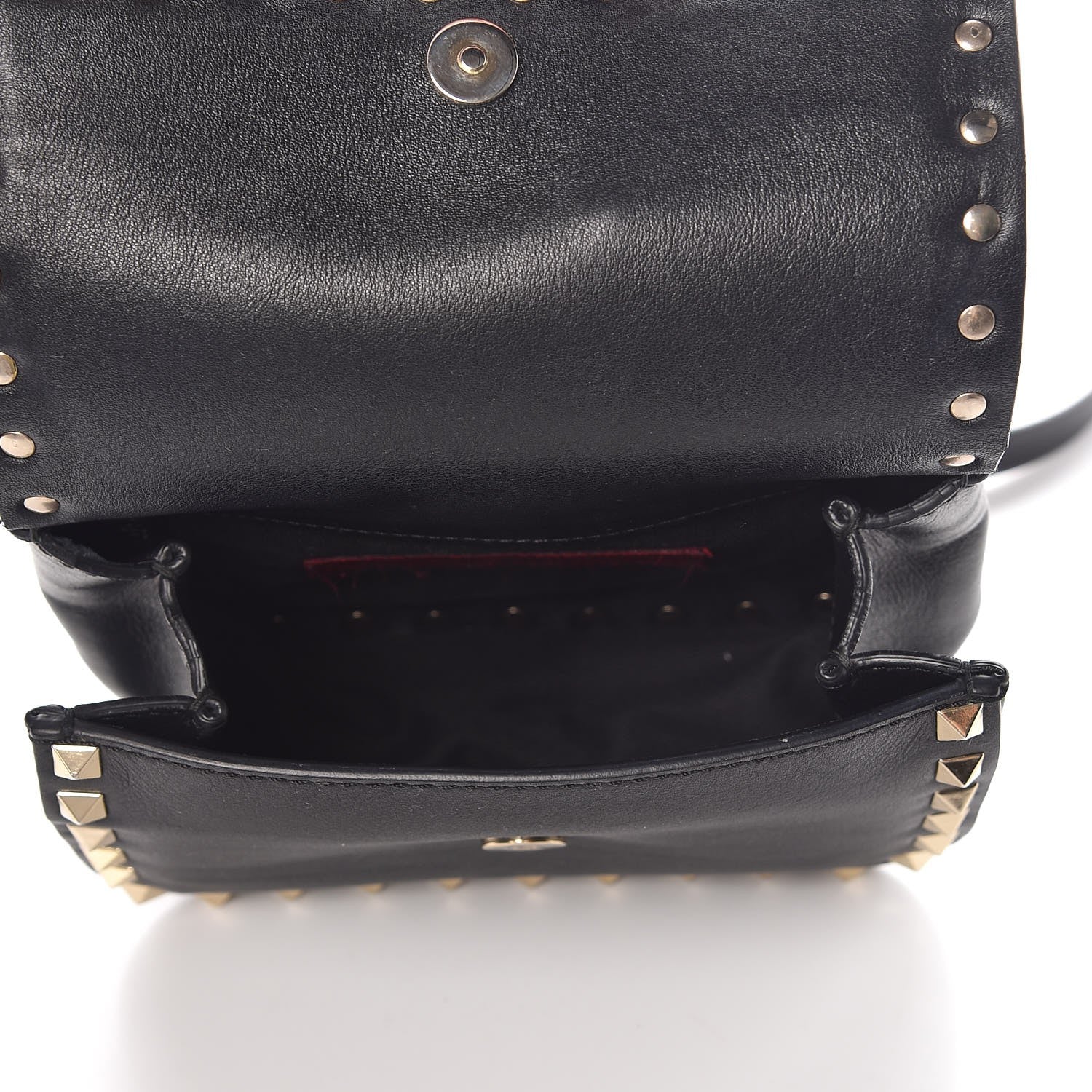 Valentino Garavani Calfskin Rockstud Belt Bag Black 5 of 11