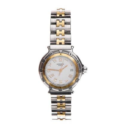 Hermes Stainless Steel 27mm Captain Nemo Quartz Watch Gold 1 of 7