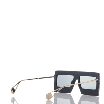 Gucci Acetate Crystal Mask-Frame Sunglasses GG0431S Black 4 of 7