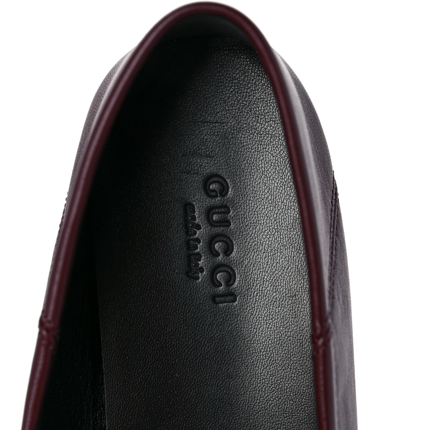 Gucci Lambskin Womens Brixton Horsebit Loafers 39 Vintage Bordeaux 7 of 9