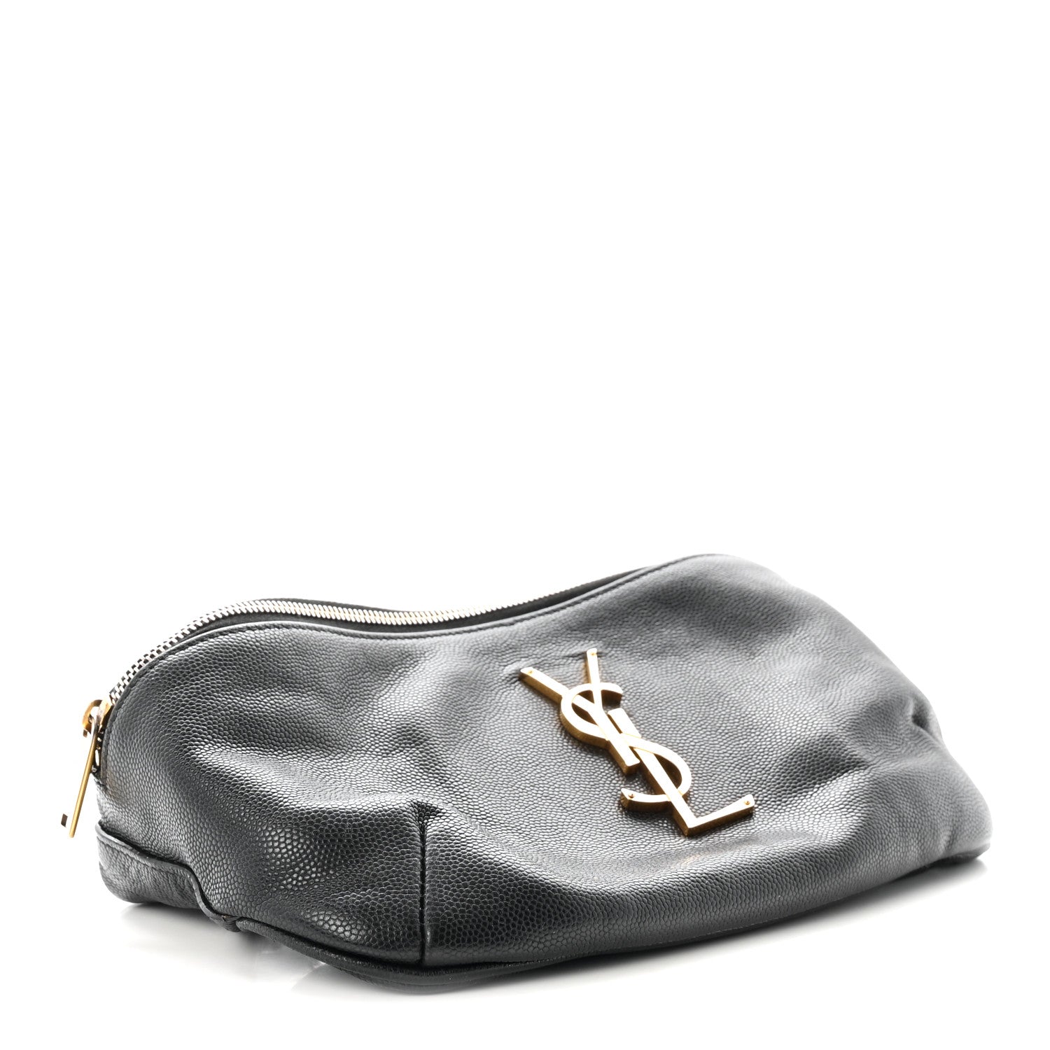 Saint Laurent Grain De Poudre Monogram Belt Bag Black 4 of 9