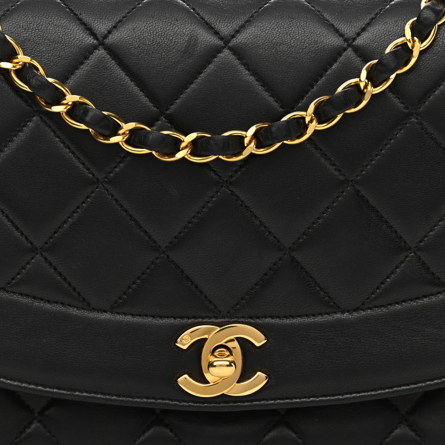 Chanel Lambskin Quilted Medium Single Flap Black 11 of 14